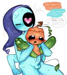 adult_on_cub adult_on_young age_difference age_gap anthro blue_skin blushing cub dick dubious_consent height_difference holding_legs_apart holding_legs_open holding_legs_up legs_spread male_focus male_on_male male_only orange_skin pawpad paws penis precum pumpkin_head small_penis smaller_penetrated male_penetrating_male yaoi penis_size_difference deadtoons