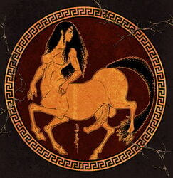 1futa anasheya animal_genitalia areolae balls big_penis breasts centaur erection fine_art_parody futa_centaur futa_only futanari greek_mythology greek_pottery hooves horsecock huge_cock intersex long_hair looking_back nipples penis red-figure_pottery solo solo_futa tail taur testicles