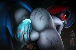3d 3d_(artwork) anal anal_juice anal_penetration autopenetration futanari looking_back masturbation mlp my_little_pony nsfw rear_view sfm simon_pony_(sklar) simon_sklar source_filmmaker tagme