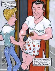 bulge cmanart_(calvin) gay yaoi male male_only traditional_media tagme 2010 dated