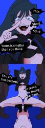 1girls ado_(music-artist) big_penis blacked blue_hair censored cuckold cuckold_pov dark-skinned_male english_text fat_male female humiliation male multiple_boys penis penis_comparison pov pov_cuckold qos qos_tattoo size_comparison size_difference small_penis tagme tagme_(artist) tattoo tattoos text ugly_bastard usseewa