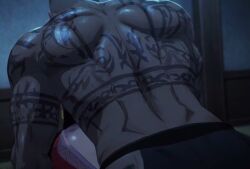 ai_generated bbc_addict bbc_slave big_ass big_breasts boa_hancock dark-skinned_male dark_skin female insemination interracial long_hair male one_piece piercing tagme tattoo video