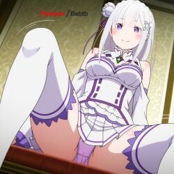 emilia (re:zero) from re:zero kara hajimeru isekai seikatsu by babtb