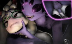 3d 3d_(artwork) deltarune futa_on_male futadom futanari glasses muffet nsfw ralsei ralsei_with_white_fur sfm simon_sklar source_filmmaker tagme undertale undertale_(series)