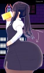 1girls 3d ass ass_bigger_than_head ass_bigger_than_torso beer big_ass bottom_heavy breasts bubble_butt cinox-0 drinking evil_container female female_only gigantic_ass huge_ass hyper_ass julianne_stingray koikatsu large_ass purple_hair red_eyes side_view sidelocks small_breasts solo solo_female thick_thighs thunder_thighs twintails va-11_hall-a