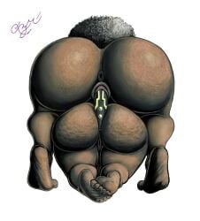 afro_puff anal anal_dildo anal_double_dildo anal_insertion anal_masturbation anal_sex ass black_hair body_jewelry body_paint breasts bubble_ass bubble_butt cellulite dark-skinned_female dark_skin dildo dildo_in_ass dildo_in_pussy ebony_female heavy_shadows lesbian lesbian_couple lesbian_sex lesbians medium_breasts nahu_(tezca_nahuac) peach_ass prismacolor round_ass sakkitep_(tezca_nahuac) short_female shortstack strength strong_female tall_female taller_female tezca_nahuac traditional_media tribal tribal_jewelry vaginal_insertion vaginal_masturbation wide_hips yellow_eyes yuri