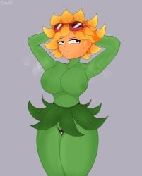 solar flare (pvz) from plants vs zombies by polxnart (artist)