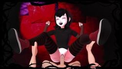 1boy 1boy1girl 1girls 3d animated bed black_hair black_lipstick blue_eyes closed_eyes clothed clothed_female_nude_male clothing emo faceless faceless_character faceless_male fangs female female_focus fringe goth happy happy_sex hotel_transylvania looking_at_partner looking_at_viewer looking_pleasured loop lying lying_in_bed lying_on_back male male/female male_pov mavis_dracula missionary_position naked no_panties no_sound nude_male nude_male_clothed_female on_back open_mouth pale-skinned_female pale_skin penis petite pillow pleasure_face pov pussy pussy_juice pussy_juice_on_penis sex sharp_teeth shoes short_hair shorter_than_10_seconds skuddbutt small_ass smile solo_focus spread_legs straight straight_sex sweater teenager thighhighs vagina vaginal vaginal_penetration vaginal_sex vampire video