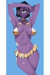 1_eye 1girls big_ass big_breasts big_thighs breasts curvaceous curvy curvy_figure cyclops digital_media_(artwork) female hips huge_ass huge_breasts huge_thighs humanoid inukai_wei large_ass large_breasts large_thighs legs mature mature_female monoeye/i愛eye monster monster_girl original original_character purple_body purple_skin slim_waist thick thick_hips thick_legs thick_thighs thighs voluptuous waist wide_hips wide_thighs