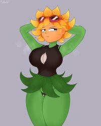 solar flare (pvz) from plants vs zombies by polxnart (artist)
