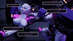 arcee areola areolae bigger_male blue_eyes breasts breasts_out cybertronian female mengsk nipples red_eyes smaller_female transformers vehicon