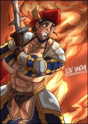 1girls 2020s 2d big_breasts breasts female female_only greatsword png solo sword tagme vinvansen warhammer_(franchise) warhammer_fantasy