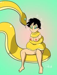 breasts dragon_ball dragon_ball_z hypnosis kaa mind_control nipples nude penken snake videl