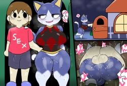 1boy 1boy1girl 1girls 2025 2025s animal_crossing animal_crossing_new_leaf anthro anthro_female anthrofied anthrofied_female balls ballsack blue_body blue_fur blush blushing_female blushing_male blushing_profusely breasts brown_hair cat cat_ears cat_girl cat_humanoid cat_tail catgirl clothed clothing cloud clouds color colored crossgender domestic_cat enigi09 felid feline felis female female_anthro female_humanoid fur furry furry_female genderswap genderswap_(mtf) genital_fluids hair hand_on_ass hand_on_butt hand_on_shoulder heart heart-shaped_pupils hi_res highres horny horny_female horny_male house human humanoid looking_each_other male male/female male_human male_human/female_humanoid mating_press mtf_crossgender multicolored_body multicolored_fur night nintendo pants penis penis_visible_through_pants pussy pussy_juice pussy_juice_drip pussy_juice_string pussy_juice_trail rover_(animal_crossing) rule63 rule_63 sex shirt smile smiley_face smiling smiling_at_partner smoke smoke_all_around smoke_all_over_the_body smoke_from_mouth tail text text_on_clothing thick thick_ass thick_butt thick_legs thick_thighs thighs tremble tremble_lines tremble_spikes trembling trembling_legs trembling_lines video_game video_game_character video_games villager_(animal_crossing)