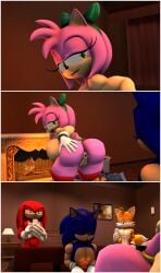 2_tails absurd_res amy_rose anthro ass bedroom_eyes bent_over big_breasts big_butt breasts canid canine cellphone chimney christmas closed_eyes covered_pussy duct_tape echidna electronics eulipotyphlan female fox gift group hand_on_butt hedgehog hi_res holidays jingle_belle_amy knuckles_the_echidna looking_back male mammal miles_tails_prower mistletoe mistletoe_on_tail monotreme narrowed_eyes phone plant potatermino potatermino_(artist) puckered_lips pussy recording red_fox ring_(jewelry) seductive sega smile smirk smug_grin sonic_(series) sonic_the_hedgehog sonic_the_hedgehog_(series) tail tails_the_fox tape textless_version thick_thighs true_fox