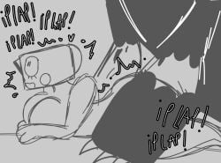 1boy 1girls anal_sex big_ass big_breasts cock dandy's_world dyle_(dandy's_world) giant_male ibispaint_(artwork) ibispaintx male penis penis_in_ass plap plapping plapping_ass roblox shelly_(dandy's_world) smaller_female thick_thighs twisted_dyle_(dandy's_world)
