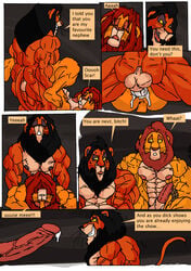 abs anthro ass balls black_eyes bound closed_eyes comic cum cum_in_ass cum_inside disney erection father father_and_son feline forced gay green_eyes incest invalid_tag kumbartha lion male male_only mammal moan mufasa muscular nephew nipples parent penetration penis precum rape scar_(the_lion_king) shocked simba son sweat teeth text the_lion_king uncle uncle_and_nephew uncut white_balls yaoi yellow_eyes