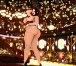 1girls 3d ass ass_focus bbw black_hair black_lipstick black_nails blush breasts bubble_butt bunny_costume bunny_girl bunnysuit casino choker corset dark_nipples fat_ass female female_only final_fantasy final_fantasy_xiv freckles freckles_on_ass gold_saucer gpose(ffxiv) heels huge_ass hyur light-skinned_female light_skin milf miss_loire nipple_pasties oiled_ass pale_skin pasties pawg smile sweat sweaty_breasts thick_ass thick_thighs thighs uniform wide_hips