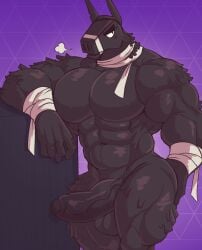 1boy 1male anthro anthro_only anthrofied ass_grab balls ballsack big_balls big_chest big_penis big_testicles black_body black_fur blush blush_lines bodily_fluids butt_grab chest_tuft epic_games fortnite genital_fluids genitals half-closed_eyes huge_balls huge_cock huge_testicles juggermelon looking_away lt._john_llama male male_focus male_only mammal muscle muscles muscular muscular_anthro muscular_arms muscular_legs muscular_male muscular_thighs naked naked_male nude nude_anthro nude_male open_mouth solo solo_focus solo_male sweat sweating sweaty sweaty_balls sweaty_body sweaty_genitalia sweaty_legs sweaty_penis sweaty_thighs testicles thick_balls thick_penis thick_thighs vein veins veiny veiny_penis