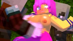 assless_pants blush blush_lines comic_page comic_panel defeat_sex defeated defeated_heroine exposed_ass exposed_breasts exposed_pussy forest forest_background forest_sex game illager_(minecraft) jeans mine-imator minecraft pillager_(minecraft) pink_clothing pink_eyes pink_hair pink_pants pink_shirt restrained restrained_arms ripped_clothing ripped_pants ripping_clothing shiny_breasts shiny_skin surprised surprised_expression sweaty_breasts tearing_clothes tearing_clothing torn_clothes torn_clothing torn_pants vindicator_(minecraft)