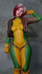 1girls 3d 3d_animation animated anna_marie ass ass_shake big_ass bodysuit bouncing_breasts breasts cosplay dat_ass erect_nipples erect_nipples_under_clothes female female_only fully_clothed headband marvel marvel_comics monna_haddid mutant_(marvel) no_sound pawg red_hair rogue_(x-men) short_hair solo superheroine tagme thighs tight_suit video wide_hips x-men