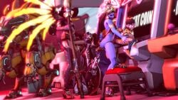 2futas 2girls 3d alternate_costume animated blackjr blue_skin d.va devi_symmetra erection fellatio female futa_on_female futanari huntress_widowmaker intersex irrumatio junebug_d.va large_penis meka mercy oral overwatch overwatch_2 penis pussy sex shorter_than_30_seconds shorter_than_one_minute sound source_filmmaker symmetra tagme testicles vaginal_penetration video widowmaker witch_mercy