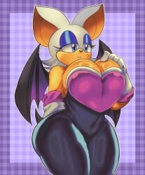 about_to_burst anthro anthro_only barely_contained barely_contained_breasts barely_fits big_breasts breasts breasts_too_big bursting_breasts curvy_female curvy_hips female female_only furry furry_only hips huge_breasts imminent_wardrobe_malfunction inconvenient_boobs inconvenient_breasts looking_at_own_breasts looking_down looking_down_at_breasts looking_down_at_self lueduar lueduartv overflowing_breasts rouge_the_bat sega slightly_chubby slightly_chubby_female solo sonic_(series) sonic_the_hedgehog_(series) straining_clothing tagme tight_clothes tight_clothing tight_fit tight_suit too_tight undersized_clothes undersized_clothing wide_hipped_female wide_hips