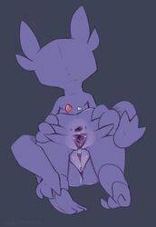 2017 anus ass female nintendo pokémon_(species) pokemon pokemorph presenting presenting_hindquarters presenting_pussy pussy pussy_juice sableye spread_anus spread_pussy spreading vandalistpikachu video_games yuri