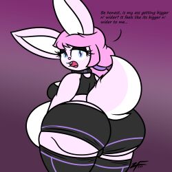 big_ass big_breasts breasts bubble_butt chubby fan777zelda female furry huge_ass rabbit shorts tagme thick_thighs wide_hips