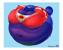 bao_azalea big_breasts blueberry_inflation breasts cleavage female furry huge_breasts incidentalsnail sunken_head sunken_limbs tagme thick_thighs wide_hips