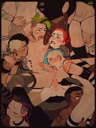 15boys anal anal_sex biting_lip black_hair blonde_hair blue_eyes blue_hair brown_eyes cute_male dark-skinned_femboy dark-skinned_male dark_skin dyed_hair erect_while_penetrated erection fellatio femboy femboy_on_femboy freckles gay gay_orgy girly green_eyes green_hair green_nails human human_only incase interracial large_penis licking licking_testicles light-skinned_femboy light-skinned_male light_skin lipstick male male_only male_penetrated multiple_boys nipples nude oral orange_hair orgy penis piercing pink_and_black pink_hair punk red_hair reverse_cowgirl_position sex short_hair side_shave tattoo testicles torn_pantyhose two-tone_hair two_tone_hair uncensored undercut yaoi