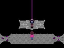 1boy 1girls accurate_art_style anthro anthro_on_human arachnid arachnid_humanoid bikini breasts completely_nude cum_inside dancing female frisk hard_sex impregnation male muffet nipples nude orgasm pixel_animation pixel_art pussy sound sperm_meets_ovum stripper_pole stripping tagme toby_fox undertale undertale_(series) vaginal_penetration video