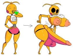 toy chica (fnaf) from five nights at freddy's by keelgabeytheart