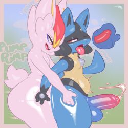 1:1 2025 anal anal_sex anthro artist_name ass balls big_butt bodily_fluids canid canine canis cinderace colored cum cum_while_penetrated cumshot dated digital_drawing_(artwork) digital_media_(artwork) duo ejaculation english_text erection femboy foreskin from_behind_position frumples generation_4_pokemon generation_8_pokemon genital_fluids genitals hands-free hi_res huge_butt huge_thighs humanoid_genitalia humanoid_penis internal lagomorph leporid lucario male male/male mammal nintendo nude open_mouth penetration penile penile_penetration penis penis_in_ass pokemon pokemon_(species) rabbit sex shaded signature simple_background smile standing standing_sex tail text thick_thighs uncircumcised wide_hips