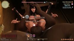 2koma 3d anal au_ra before_and_after big_breasts blush bound breasts breasts_out dark-skinned_male dark_skin debuff female final_fantasy final_fantasy_xiv full_nelson full_nelson_(legs_held) full_nelson_anal game_mechanics gameplay_mechanics gpose_(ffxiv) kawaii_awww large_breasts male moaning naked plap plap_(sound) posing sex sound status_effect tagme video