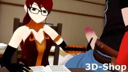 3d animated burstingseas female handjob jaune_arc jaune_arc_(vale) no_sound pyrrha_nikos rwby vale_outfit video weiss_schnee weiss_schnee_(vale)