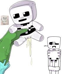 2025 angelic_ama cuntboy gay hi_res highres intersex male male_only meme meme_reference minecraft minecraft_mob mojang skeleton skeleton_(minecraft) sparkle_doll_meme tagme toony yaoi zombie zombie_(minecraft)