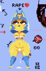 ankha from animal crossing by kingcroc