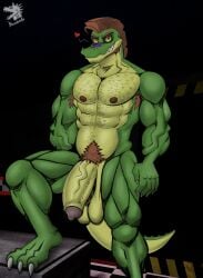 montgomery gator (fnaf) from five nights at freddy's by nazuranoke