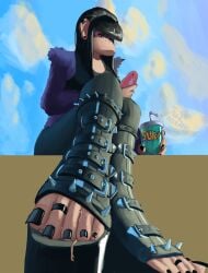 2025 5_toes alternative_fashion anthro arm_tuft bangs belt_boots beth_(redustheriotact) black_hair black_nails boots buckled_boots cellphone clothed clothing cloud colored_nails day digit_ring duo ear_piercing electronics erection extreme_size_difference feet female foot_focus footwear fur genitals goth hair haplorhine hi_res holding_cellphone holding_object holding_phone holding_smartphone human interspecies jewelry leggings legwear long_hair looking_at_another lying male male/female mammal micro monkey nails on_back on_phone oversized_footjob pearphone penis phone piercing platform_boots platform_footwear primate purple_body purple_eyes purple_fur ring shirt shoes shoulder_tuft signature sitting size_difference sky smartphone spiked_boots spiked_clothing spiked_footwear spikes tank_top tezzadnah toe_ring toeless_footwear toes topwear trampling tuft underfoot