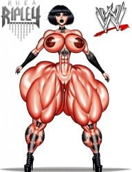 abs ai_assisted ai_generated areolae bad_anatomy big_ass big_butt bimbo black_hair black_lips black_lipstick boots bottom_heavy colossal_ass colossal_thighs dxoz_(style) gigantic_ass gigantic_thighs goth goth_girl gothic huge_ass huge_boobs huge_breasts huge_thighs muscular_arms muscular_female muscular_thighs naked nipple_piercing nipples nude pierced_nipples piercings pointer_warrior_ai rhea_ripley short_hair tattoo tattoo_on_arm tattoo_on_belly tattoo_on_legs tattoo_on_thighs tattoos thick_ass thick_thighs vagina wrestler wwe wwe_diva wwe_divas