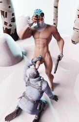 2boys balls centurion_mcjo completely_naked completely_naked_male completely_nude completely_nude_male fortnite gay handjob male male_only mask masked masked_male naked nude penis sleetskull_(fortnite) snow_patroller