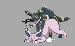 absurd_res ahe_gao anal anal_sex ass_up blush bodily_fluids bodypaint cum cum_pool dogs_in_love_(jelloapocalypse) duo eeveelution espeon espeon_(dogs_in_love) face_paint feral from_behind_position gay generation_2_pokemon genital_fluids genitals hi_res looking_pleasured male male/male male_penetrated nintendo onesaucydragon orgasm penetration penis pokemon pokemon_(species) scarf sex tongue tongue_out umbreon umbreon_(dogs_in_love)