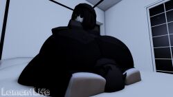 1boy 1female 1girls 1male 3d artist_name ass ass_smothering big_ass facesitting facesitting_through_clothes female huge_ass lamentlife male massive_ass massive_butt roblox robloxian silly_face smothering smothering_ass tagme thick_thighs watermark