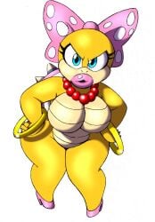 big_ass big_breasts big_lips curvaceous curvy curvy_figure female heels heels_only koopaling koopalings lipstick mario_(series) no_clothes no_nipples omegasunburst scalie shortstack thick_lips thick_thighs wendy_o._koopa wide_hips