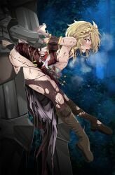 1boy 1girls arm_grab armpits bare_arms bare_shoulders bare_thighs blonde_hair blush boots breasts breasts_out bruise carrying carrying_partner citrinne_(fire_emblem) crying crying_with_eyes_open defeated dress exposed_breasts feather_hair_ornament feathers female female_focus femsub fire_emblem fire_emblem_engage forest hair_ornament heavy_breathing injury larger_male looking_back male maledom medium_breasts messy messy_hair nail_polish night nintendo nipples open_mouth outdoors pantyhose prison_guard_position rape red_eyes red_nails scar scared sex short_hair shoulders size_difference smaller_female soldier spoils_of_war sweat thighs torn_clothes tree tsukishiro_saika yellow_hair