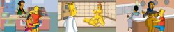 2koma age_difference alternate_breast_size alternate_version_available bart_simpson big_breasts blowjob blowjob_face brandine_spuckler breasts breasts_bigger_than_head caught caught_in_the_act cock cock_worship comic crossover cuckold cuckolding curvy_figure dark-skinned_female dilf dominant_male fetish indian_female interracial lingerie manjula_nahasapeemapetilon masturbation mature_female milf milf_body nipple_bulge nipples_visible_through_clothing professor_frink prostitution round_breasts small_dom_big_sub submissive_female the_simpsons unfaithful yellow_body yellow_skin