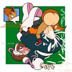 absurd_res age_difference anthro ass balls big_balls big_butt big_penis bodily_fluids breasts canid canine cum cum_in_pussy cum_inside duo female fox genital_fluids genitals hi_res human jascoe-sauce male male/female mammal my_hero_academia ochaco_uraraka ochako_uraraka penis piledriver_position sex xavier_jascoe