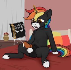 cum equine fan_character horse mammal marsminer masturbation my_little_pony pony rainbow_heart solo