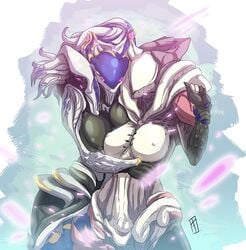 alien big_breasts breasts large_breasts saryn_(warframe) saryn_prime_(warframe) selfcest tagme unknown_artist warframe wide_hips